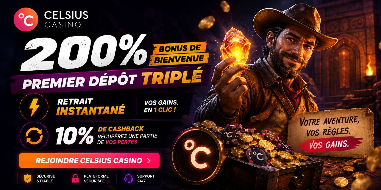 Celsius Casino — 200% bonus de bienvenue